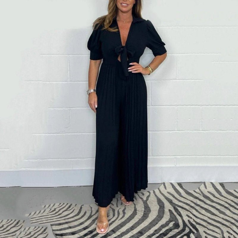 Pleated Jumpsuit - ✨ Mühelose Eleganz ✨ - Livezo