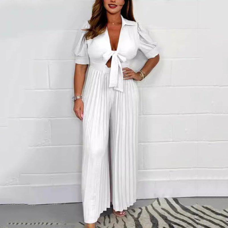 Pleated Jumpsuit - ✨ Mühelose Eleganz ✨ - Livezo