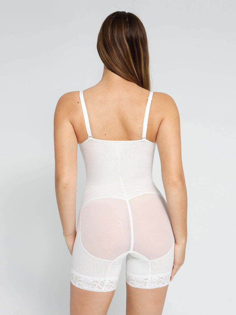Shapewear Spitze Deep-V-Ausschnitt Body oder Faux-Leder-Röcke