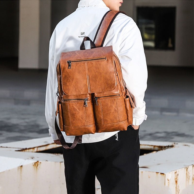 Premium Genuine Leather Backpack - Harren Cole