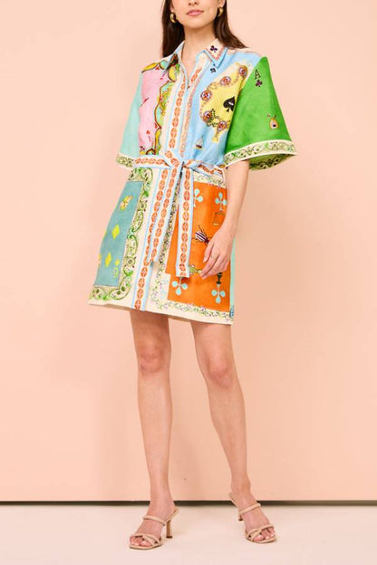 Printed Mini Dress - 🌸 Blühe auf – mit Stil! - Livezo