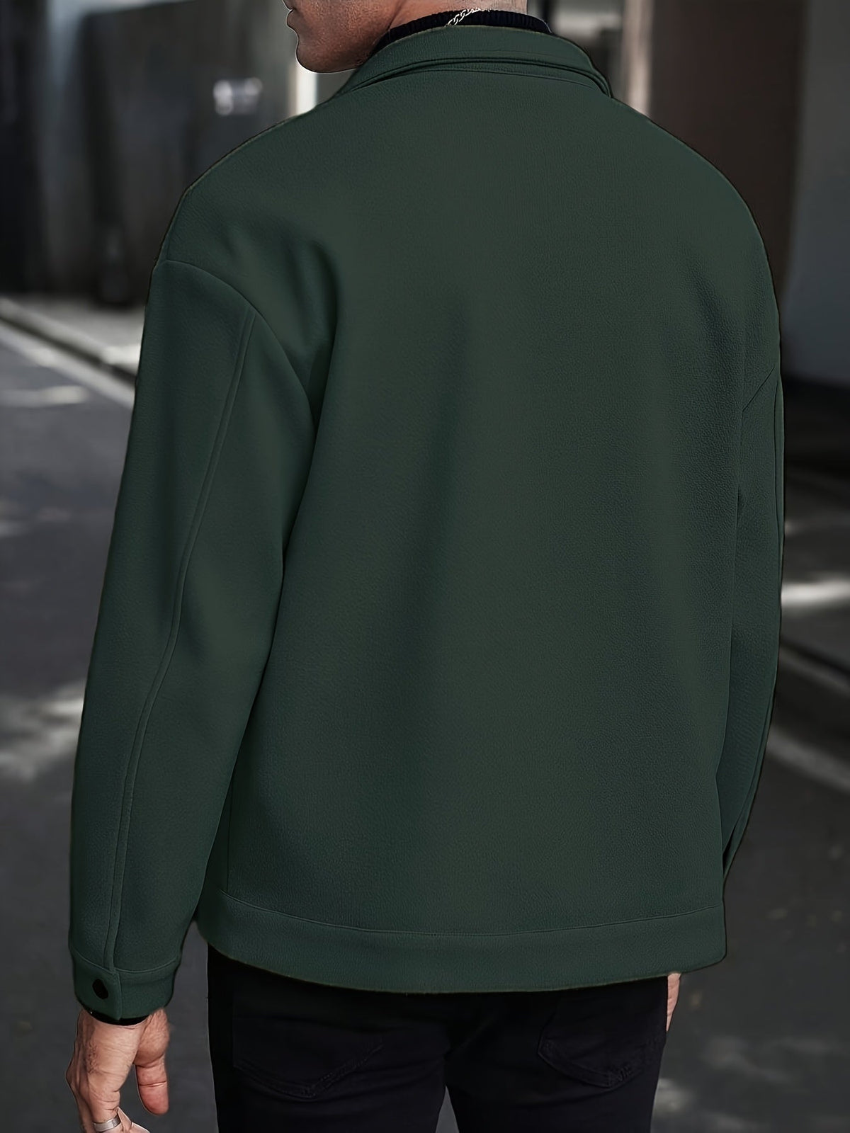 Relaxed Fit Snap Front Jacket - Harren Cole