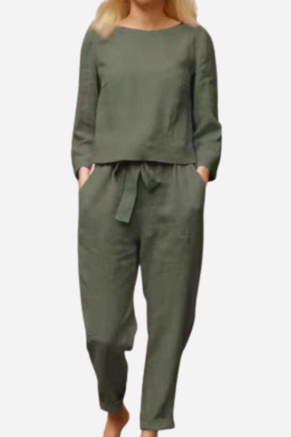 Retro Linen Two - Piece Set - Zeitloses Design! - Livezo