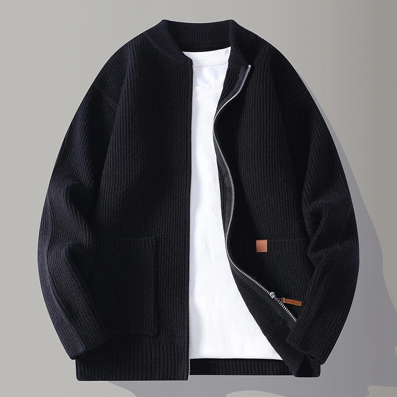 Ribbed Oversized Open Front Cardigan - Harren Cole