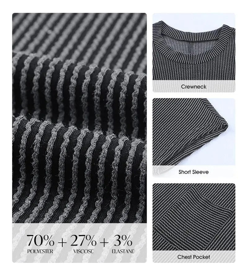 Ribbed Tee Dress - Streifen, Stretch und echter Stil - Livezo