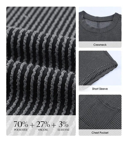 Ribbed Tee Dress - Streifen, Stretch und echter Stil - Livezo