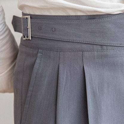 Romeo - Herren Gurkha - Hose – Hochbund, Retro - Design, Business - Eleganz - Livezo
