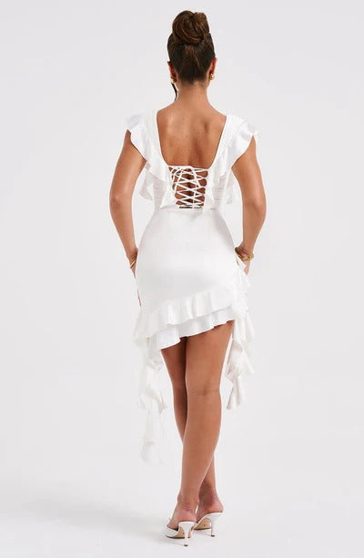 Rosalie | Elegantes Satin Korsett Minikleid