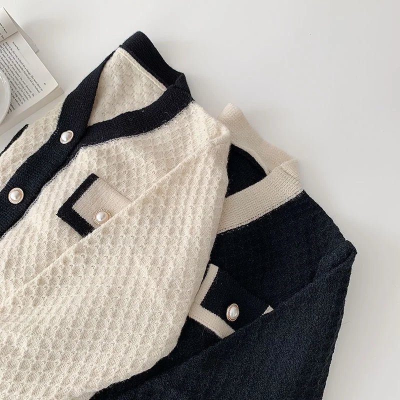 Rosina - Neuer koreanischer Strickpullover mit langen Ärmeln und lockerer - Livezo