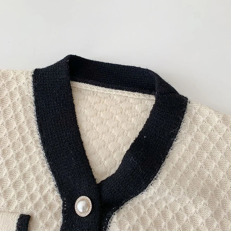 Rosina - Neuer koreanischer Strickpullover mit langen Ärmeln und lockerer - Livezo