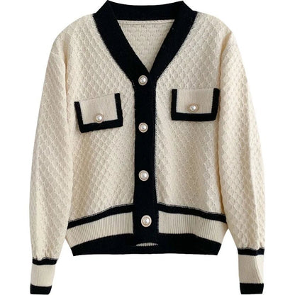 Rosina - Neuer koreanischer Strickpullover mit langen Ärmeln und lockerer - Livezo