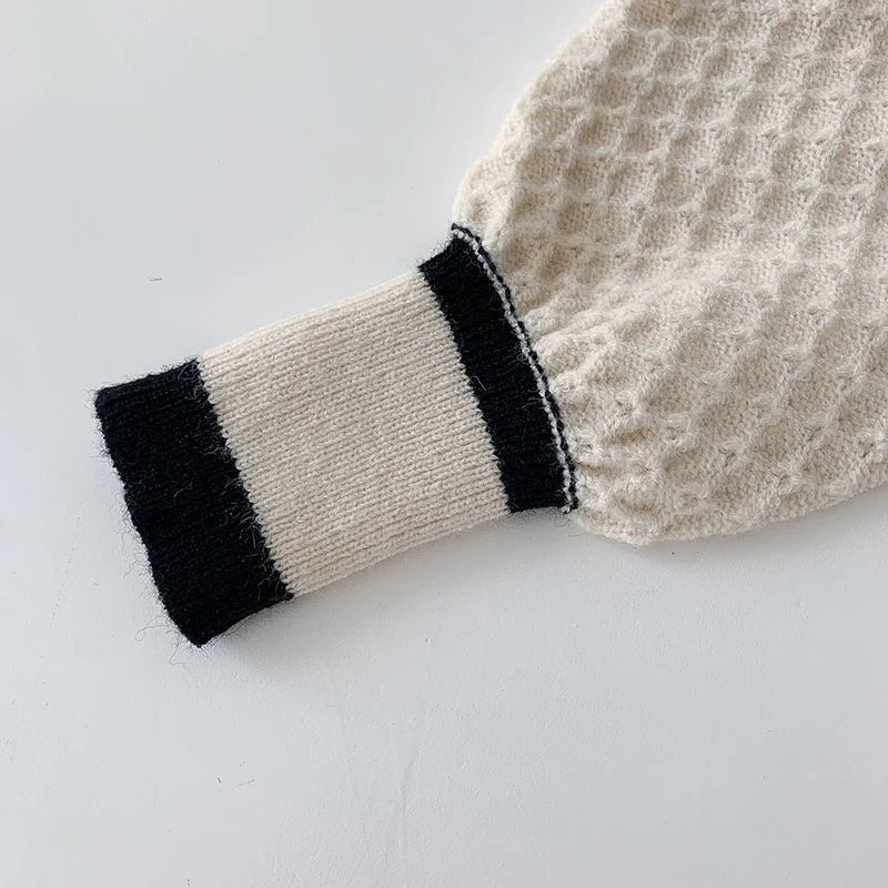 Rosina - Neuer koreanischer Strickpullover mit langen Ärmeln und lockerer - Livezo