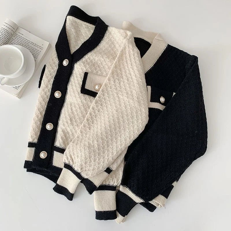 Rosina - Neuer koreanischer Strickpullover mit langen Ärmeln und lockerer - Livezo