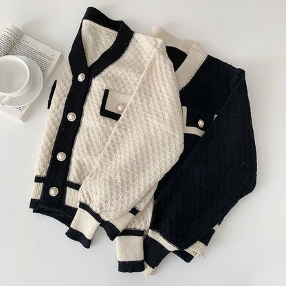 Rosina - Neuer koreanischer Strickpullover mit langen Ärmeln und lockerer - Livezo