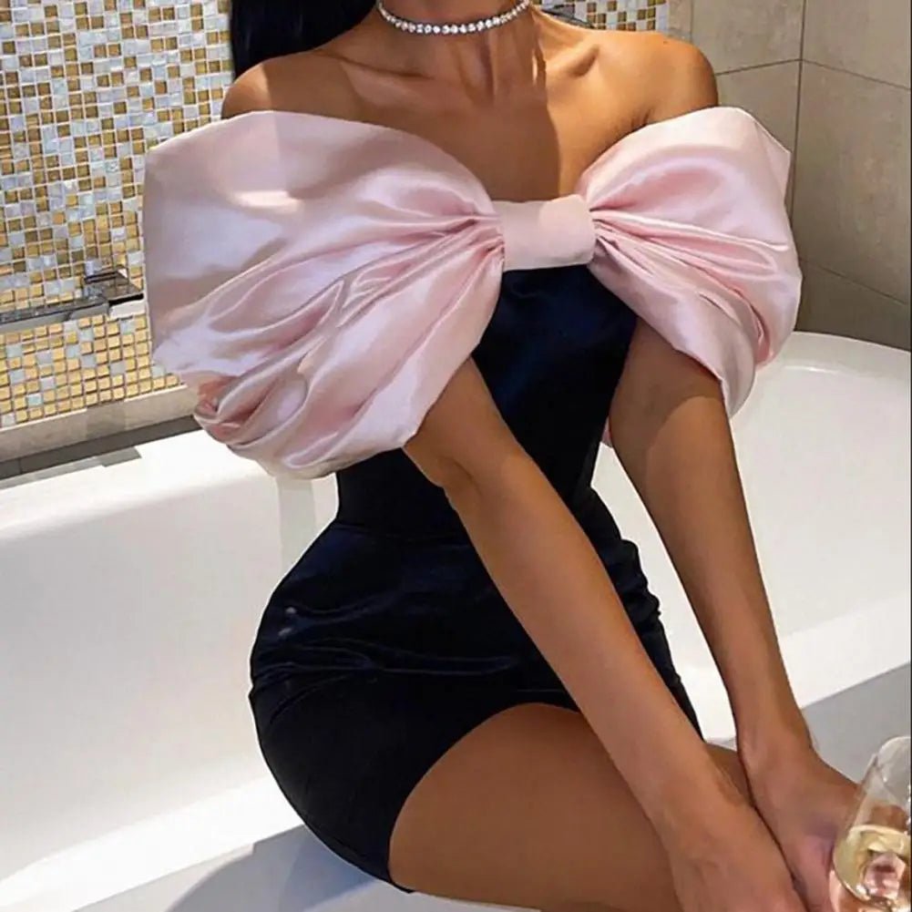 Rowanne | Glamouröses Schleifen - Kleid - Livezo
