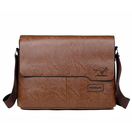 RustMark Leather Messenger - Harren Cole