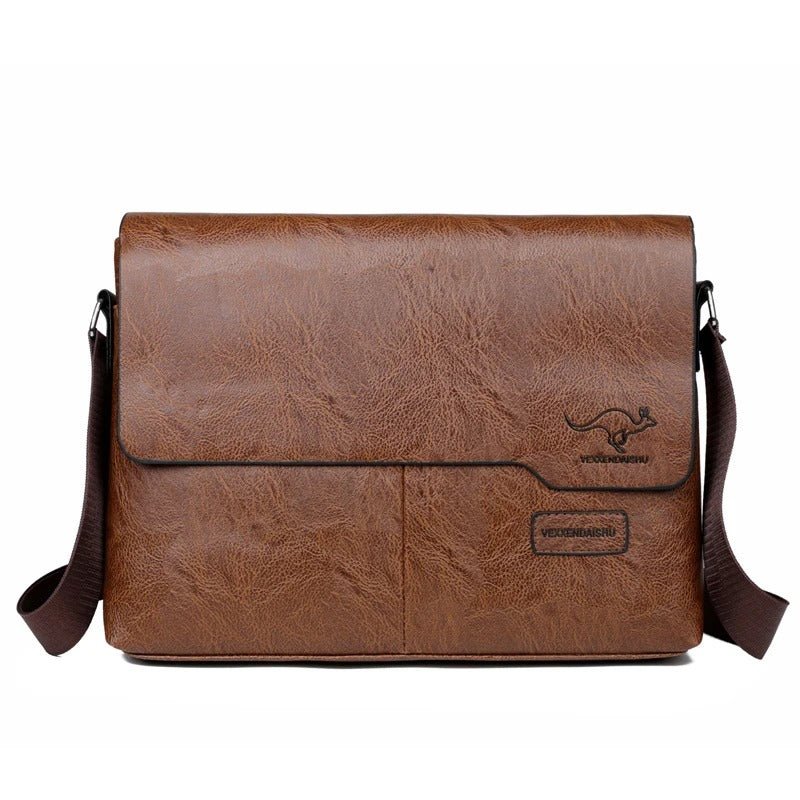 RustMark Leather Messenger - Harren Cole