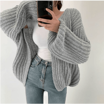 Ruth - Koreanischer Vintage - Strick - Cardigan - Livezo