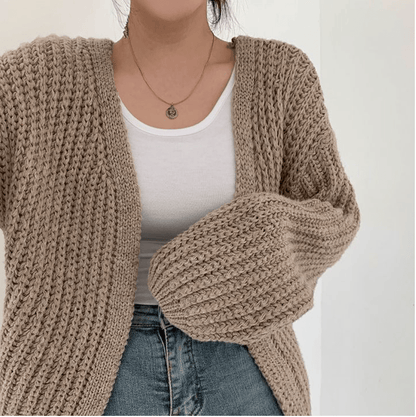 Ruth - Koreanischer Vintage - Strick - Cardigan - Livezo