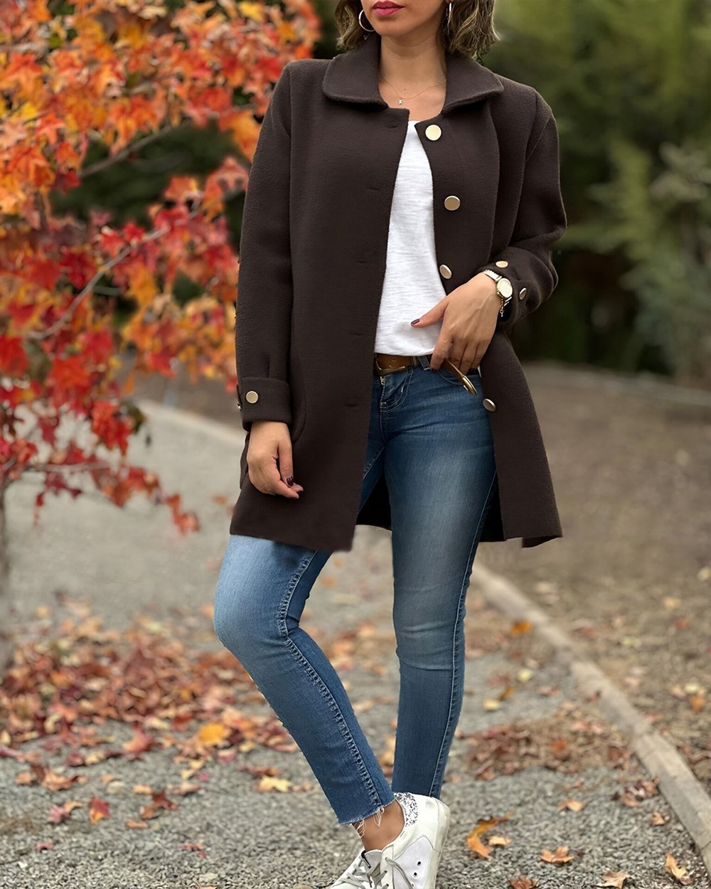 Schicke Seitliche Knoten Elegante Leichte Jacke - Livezo