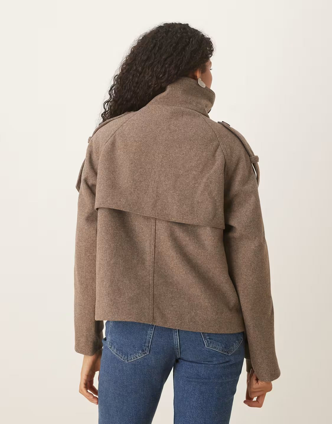Schicker herbstlicher Woll - Peacoat - Livezo