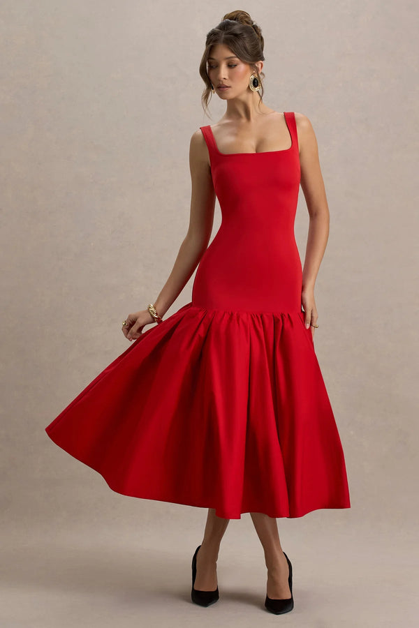 Schickes Damen - Elegantes Midikleid - Livezo