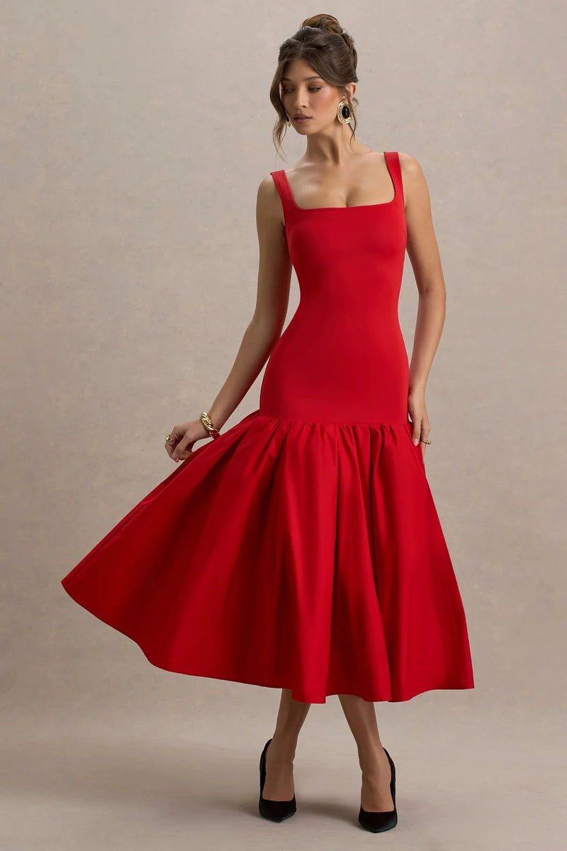 Schickes Damen - Elegantes Midikleid - Livezo