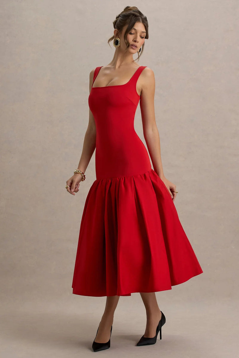 Schickes Damen - Elegantes Midikleid - Livezo