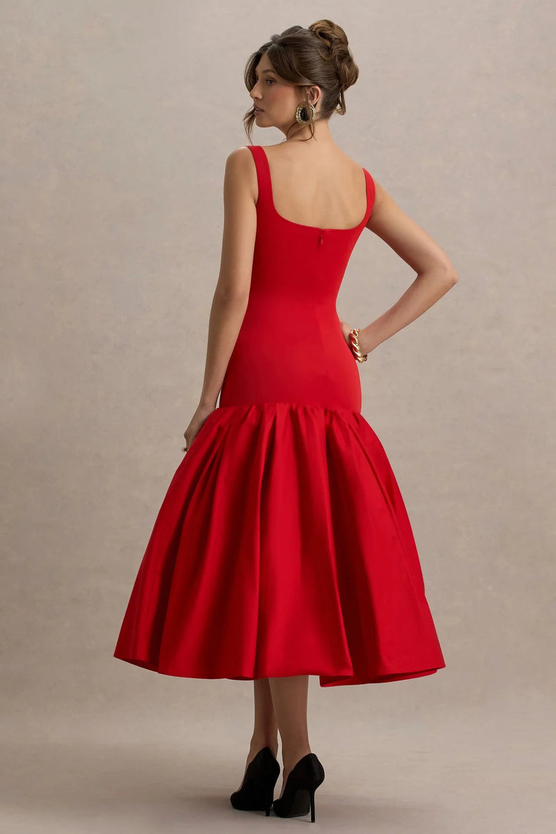 Schickes Damen - Elegantes Midikleid - Livezo