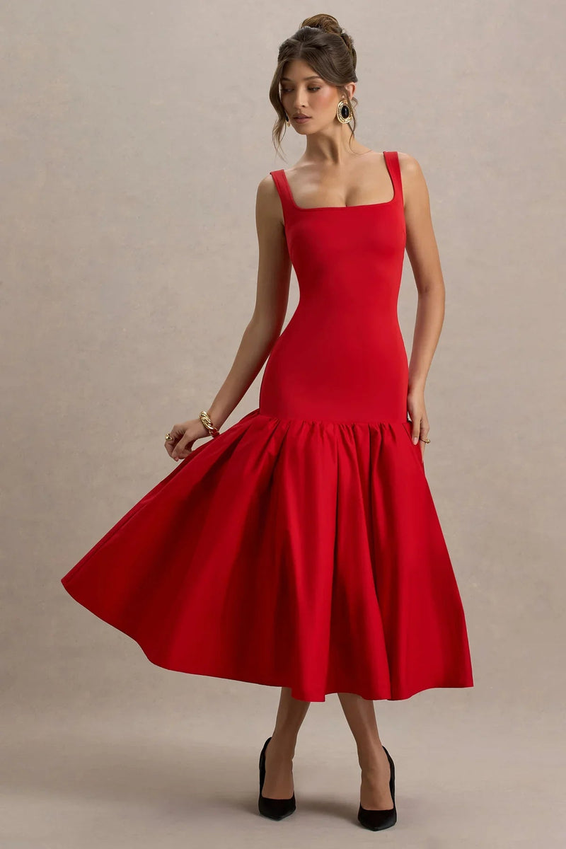 Schickes Damen - Elegantes Midikleid - Livezo