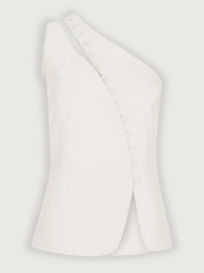 Schickes One - Shoulder - Top mit Knopfdetail - Livezo