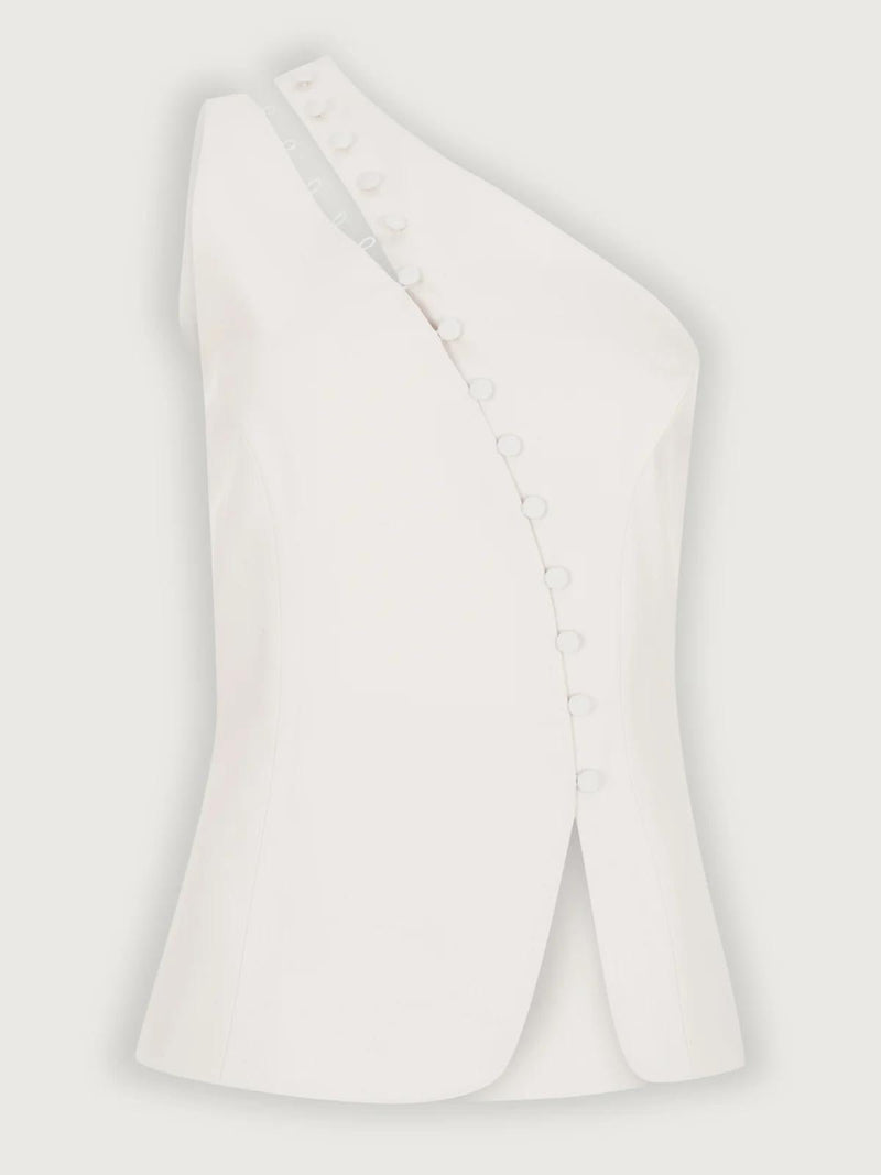 Schickes One - Shoulder - Top mit Knopfdetail - Livezo