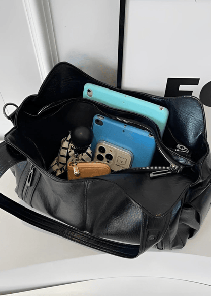 Schlanke Minimalistische Leder - Umhängetasche - Livezo