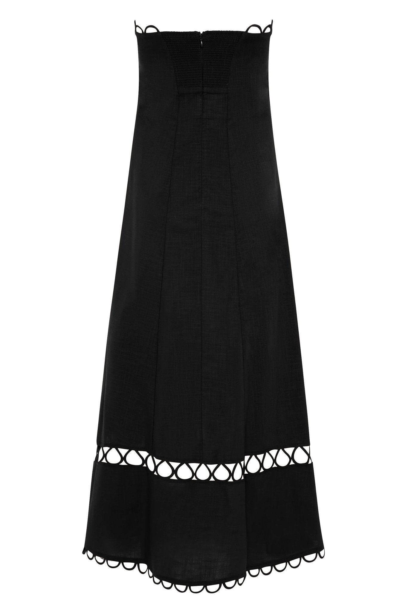 Schwarzes Ärmelloses Gina Kleid - Livezo