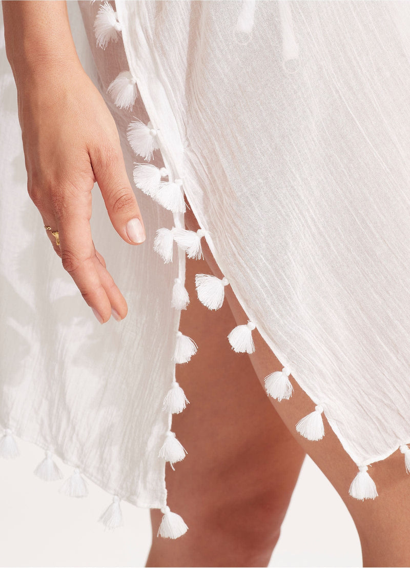 Leichter Badebekleidungs-Cover-Up aus Polyester