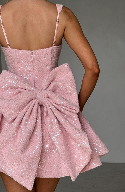 Seraphina | Ballerina Blush Mini Kleid - Livezo