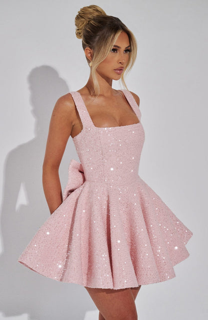 Seraphina | Ballerina Blush Mini Kleid - Livezo