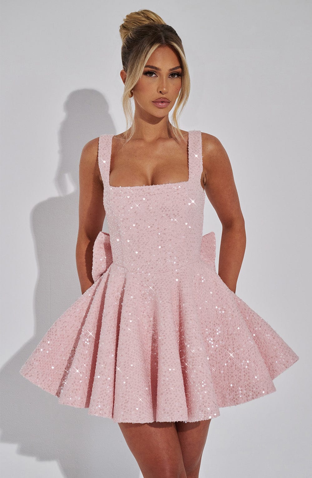 Seraphina | Ballerina Blush Mini Kleid - Livezo