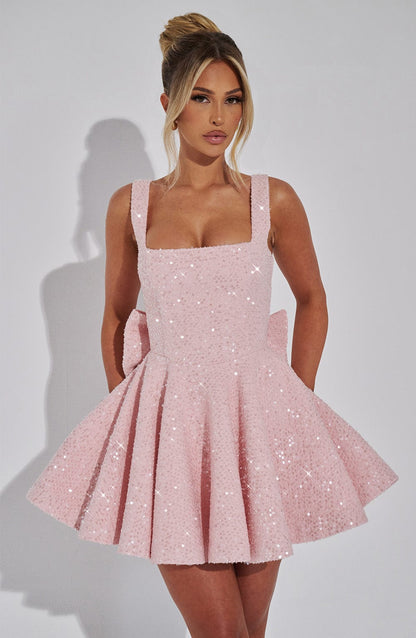 Seraphina | Ballerina Blush Mini Kleid - Livezo