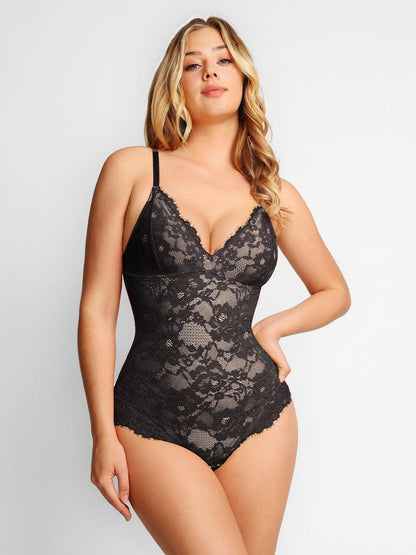 Shapewear Spitze Deep - V - Ausschnitt Body oder Faux - Leder - Röcke - Livezo