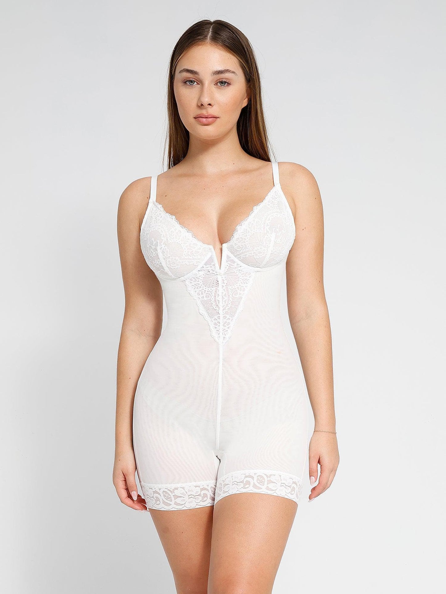 Shapewear Spitze Deep - V - Ausschnitt Body oder Faux - Leder - Röcke - Livezo