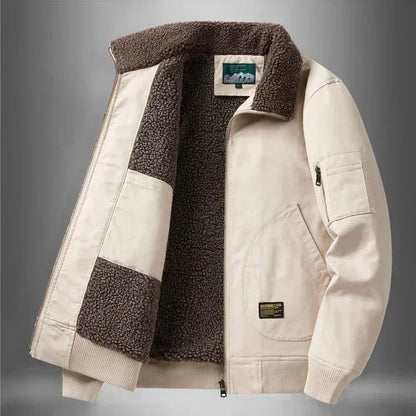 Sherpa Lined Pilot Jacket for Men - Harren Cole