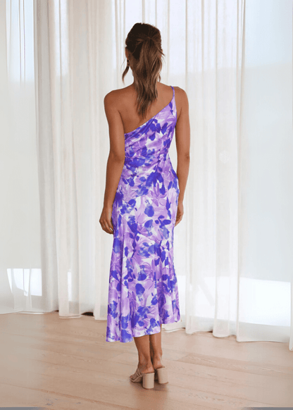Sienna Elegant One - Shoulder Dress - Livezo