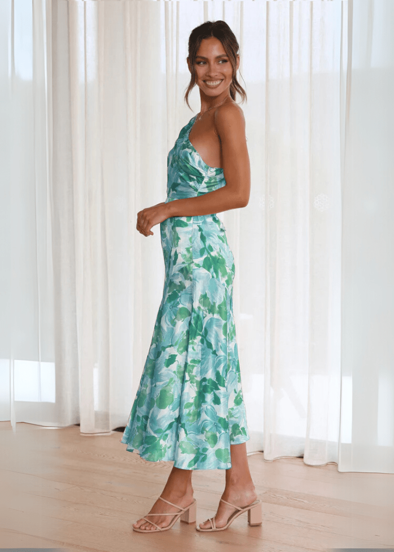Sienna Elegant One - Shoulder Dress - Livezo