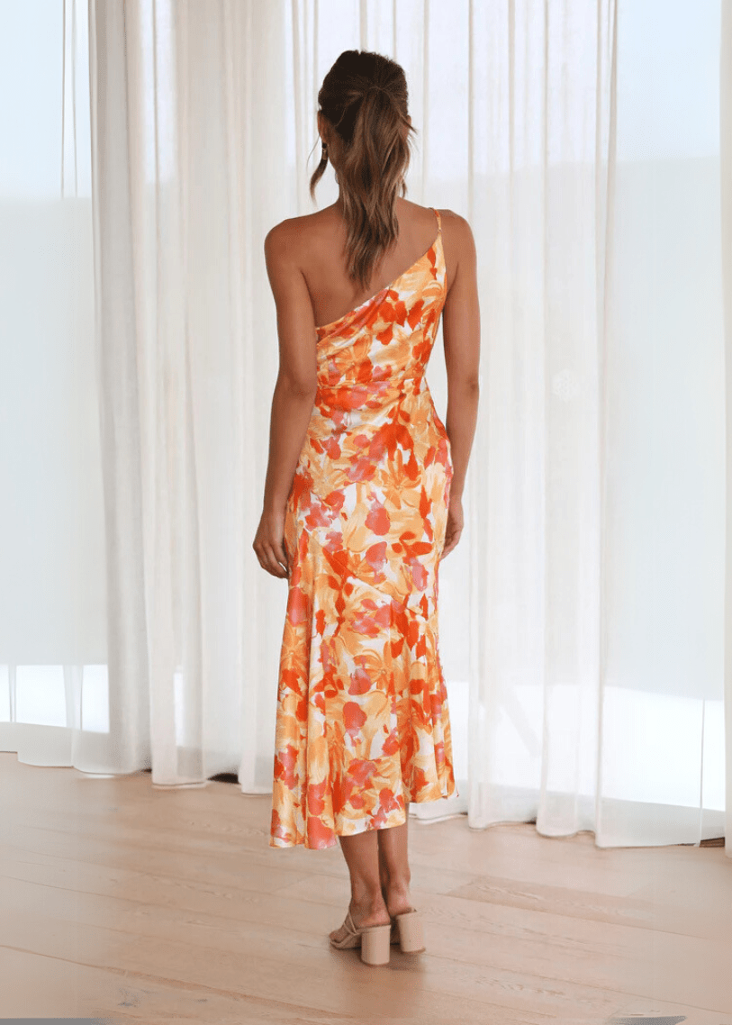 Sienna Elegant One - Shoulder Dress - Livezo
