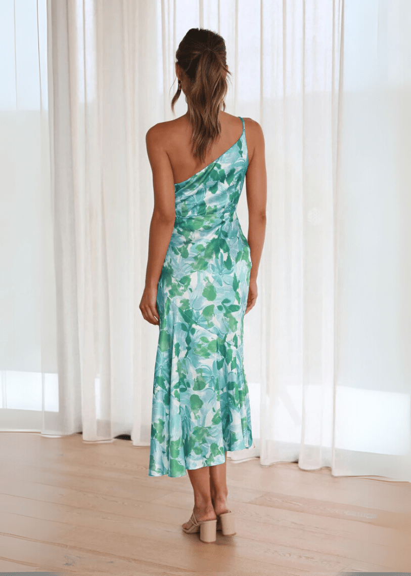 Sienna Elegant One - Shoulder Dress - Livezo