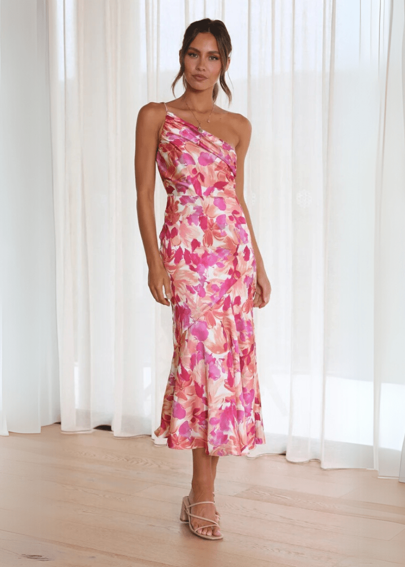 Sienna Elegant One - Shoulder Dress - Livezo