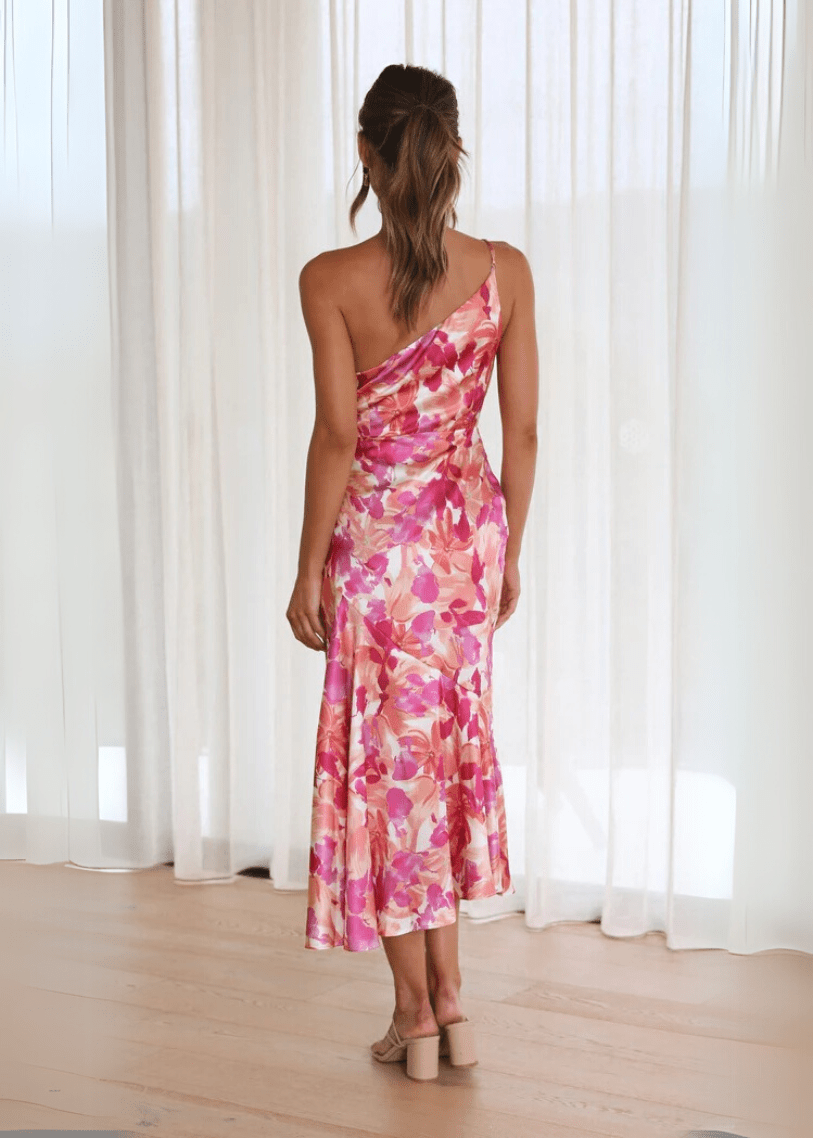 Sienna Elegant One - Shoulder Dress - Livezo