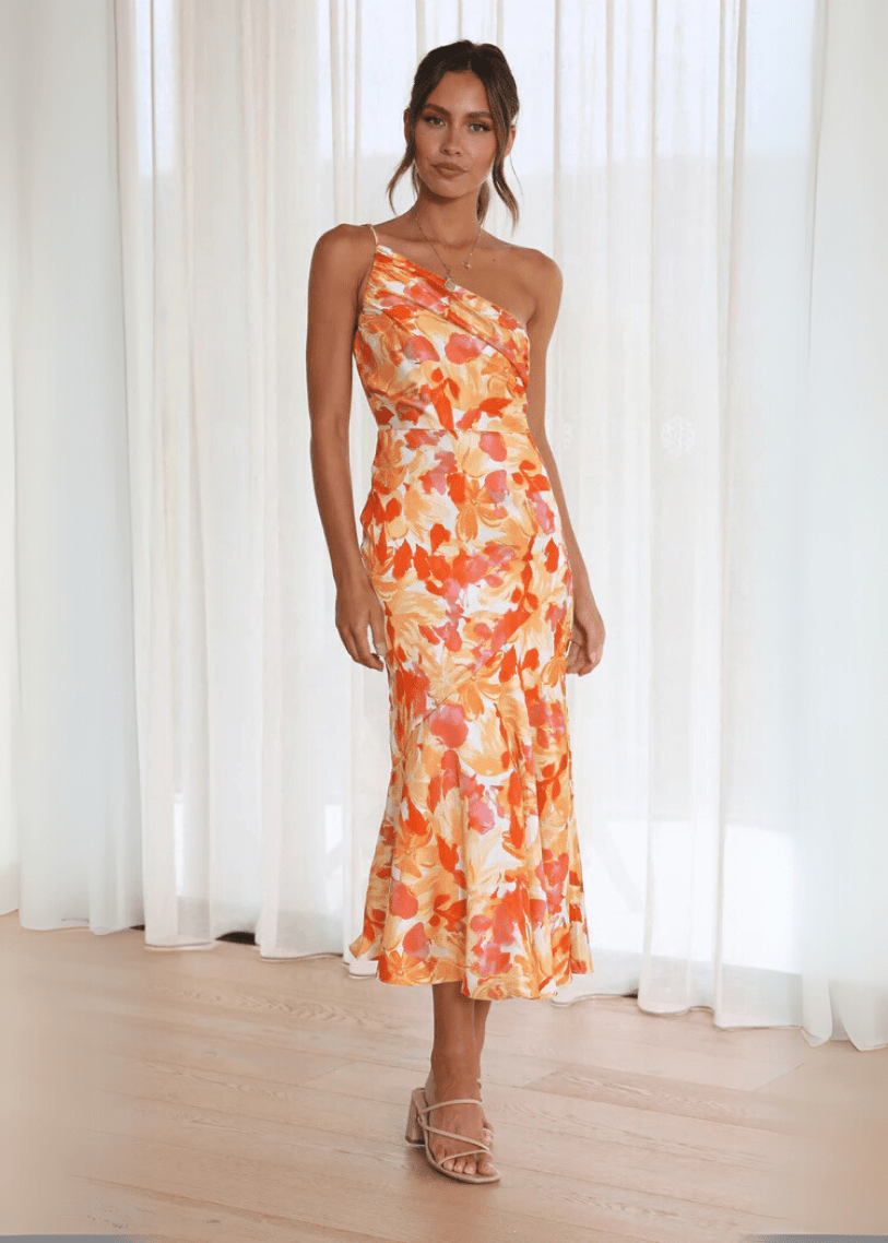 Sienna Elegant One - Shoulder Dress - Livezo