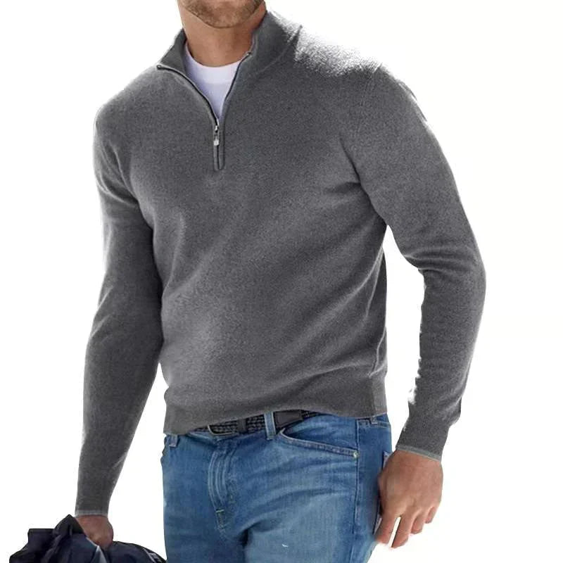 Simone - Herren Pullover mit Reißverschluss - Livezo